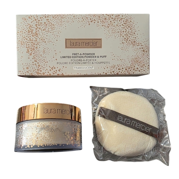 Laura Mercier Pret-A-Powder Limited Edition Powder & Puff - Translucent - Picture 1 of 7